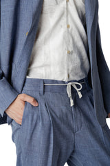 ABITO MONOPETTO LANA SETA LINO