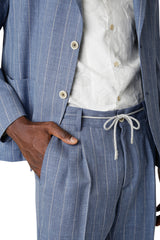 ABITO MONOPETTO LANA SETA LINO