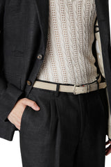 ABITO MONOPETTO LINO LANA SETA