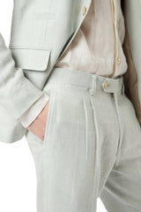 ABITO MONOPETTO LINO LANA SETA