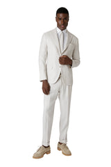 ABITO MONOPETTO LINO LANA SETA