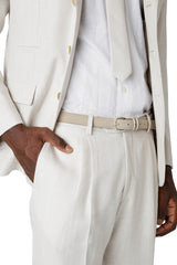 ABITO MONOPETTO LINO LANA SETA