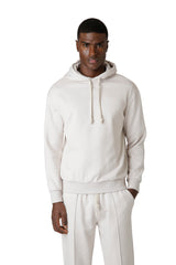 FELPA CON CAPPUCCIO COTONE CASHMERE SETA