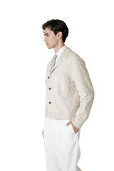 GIUBBINO IN PELLE SUEDE RESINATO