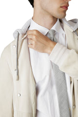 GIUBBINO IN PELLE SUEDE E FELPA