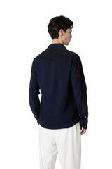 GIUBBINO IN PELLE SUEDE E JERSEY