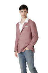 GIACCA MONOPETTO LINO LANA SETA