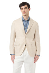 GIACCA MONOPETTO LINO LANA SETA