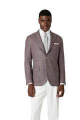 GIACCA MONOPETTO LINO LANA SETA