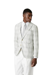 GIACCA MONOPETTO LINO LANA SETA