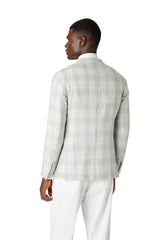 GIACCA MONOPETTO LINO LANA SETA