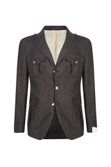 GIACCA MONOPETTO LINO