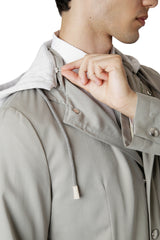 GIACCA CON CAPPUCCIO SETA E FELPA