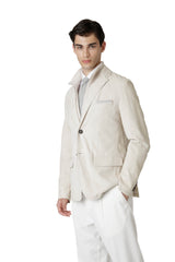 GIACCA CON PETTORINA SUEDE E MAGLIA