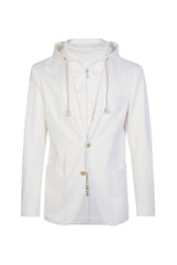 GIACCA CON PETTORINA LINO E COTONE