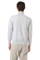 FULL ZIP SWEATER STANDING COLLAR