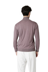 FULL ZIP SWEATER STANDING COLLAR