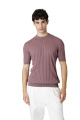 MAGLIA GIROCOLLO COTONE CREPE