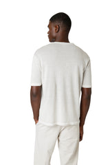 MAGLIA GIROCOLLO LINO