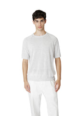 MAGLIA GIROCOLLO LINO