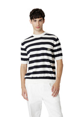 MAGLIA GIROCOLLO COTONE CREPE