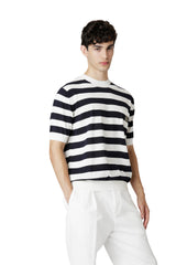 MAGLIA GIROCOLLO COTONE CREPE