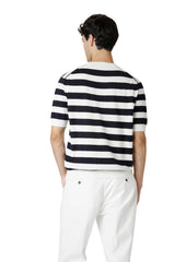 MAGLIA GIROCOLLO COTONE CREPE