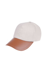 CAPPELLO LINO E CUOIO