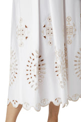 GONNA MIDI CON RICAMO