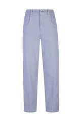 DENIM TROUSERS WITH PLEATS