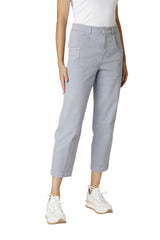 DENIM TROUSERS WITH PLEATS