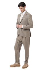 SINGLE BREASTED SUIT WITH PENCED PANTS