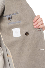 Cashmere wool double -breasted jacket