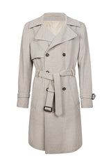 DOUBLE-BREASTED COAT WITH BELT