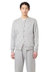 BOMBER FELPA COTONE CASHMERE GESSATO