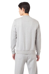 BOMBER FELPA COTONE CASHMERE GESSATO