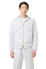FELPA FULL ZIP COTONE CASHMERE SETA