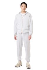 FELPA FULL ZIP COTONE CASHMERE SETA