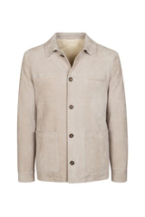 Suede leather jacket