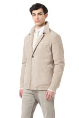 Suede leather jacket