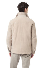 Suede leather jacket