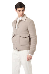 VELVET COLLAR JACKET