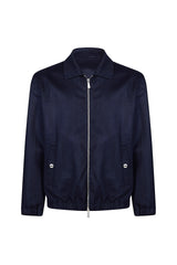 Full zip bomber wool