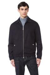 Full zip bomber wool