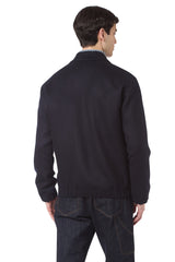 Full zip bomber wool
