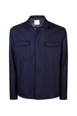 GIACCA-CAMICIA LANA GESSATA