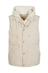 GILET BIMATERICO SUEDE
