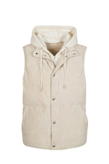 GILET BIMATERICO SUEDE