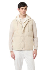 GILET BIMATERICO SUEDE