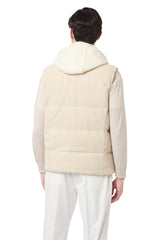 GILET BIMATERICO SUEDE